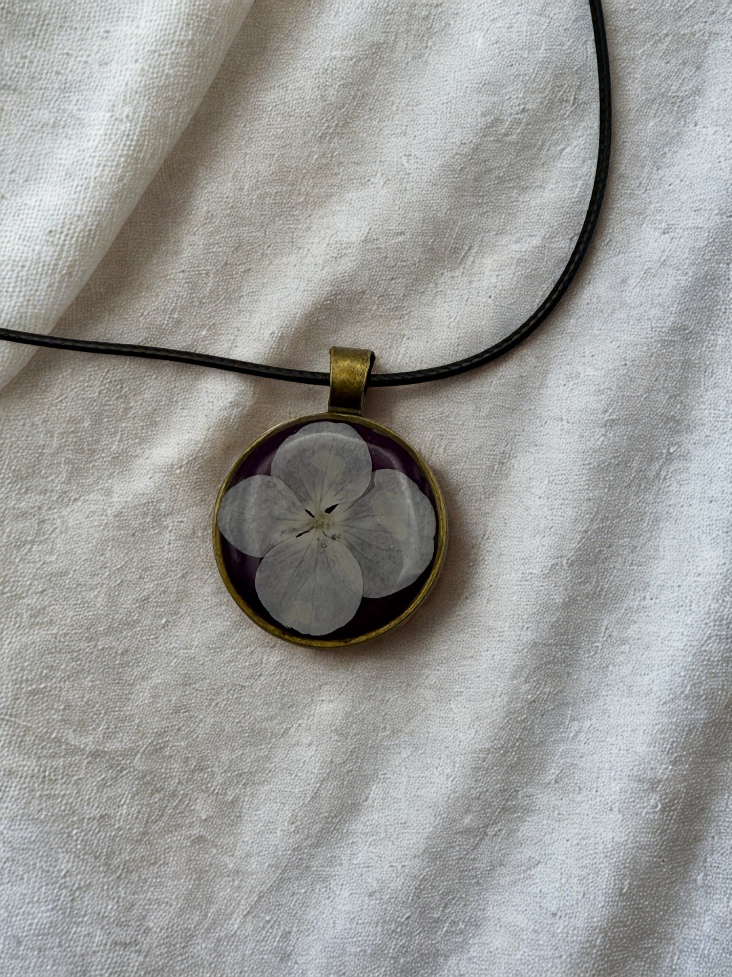 Purple Flower Pendant
