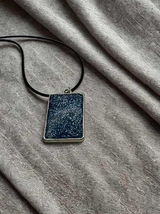 BLUE AND SILVER PENDANT