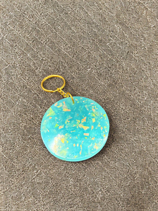 Blue Sparkle Key Chain