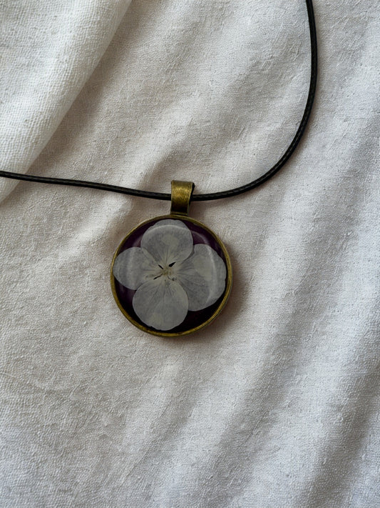 Purple Flower Pendant