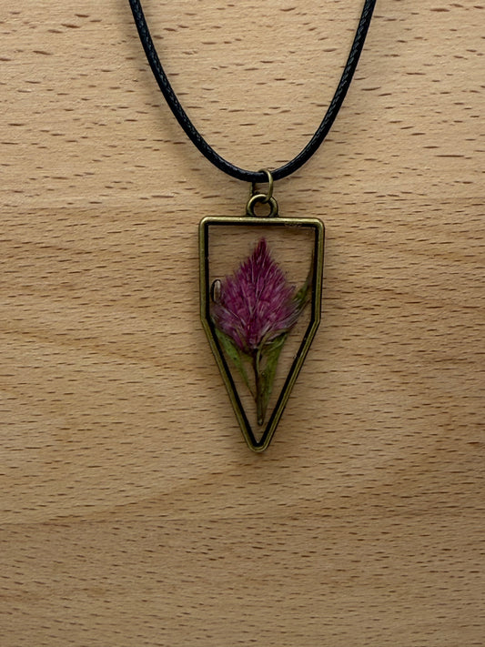 Clear Flower Pendant