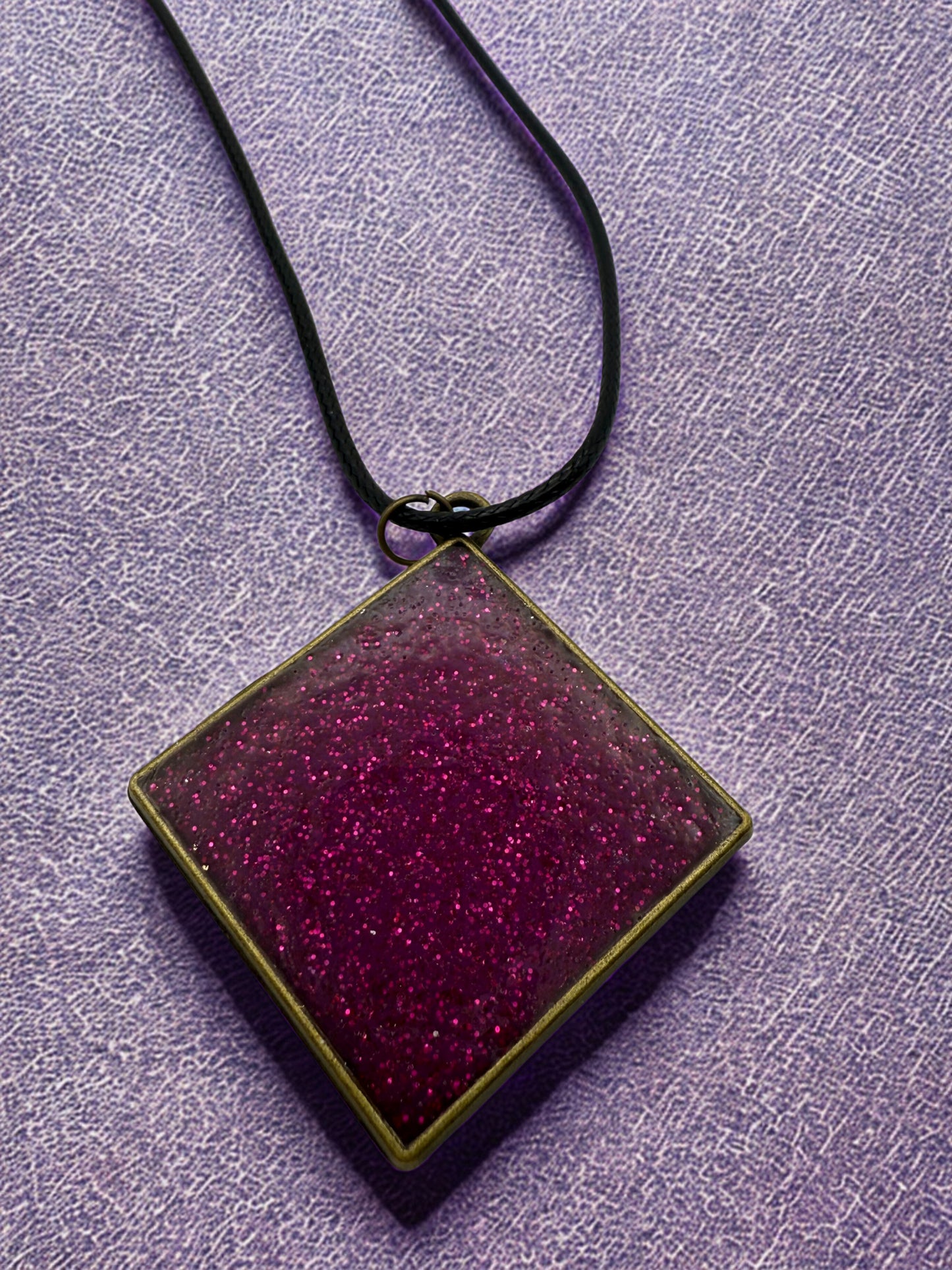 Pink Glitter Pendant