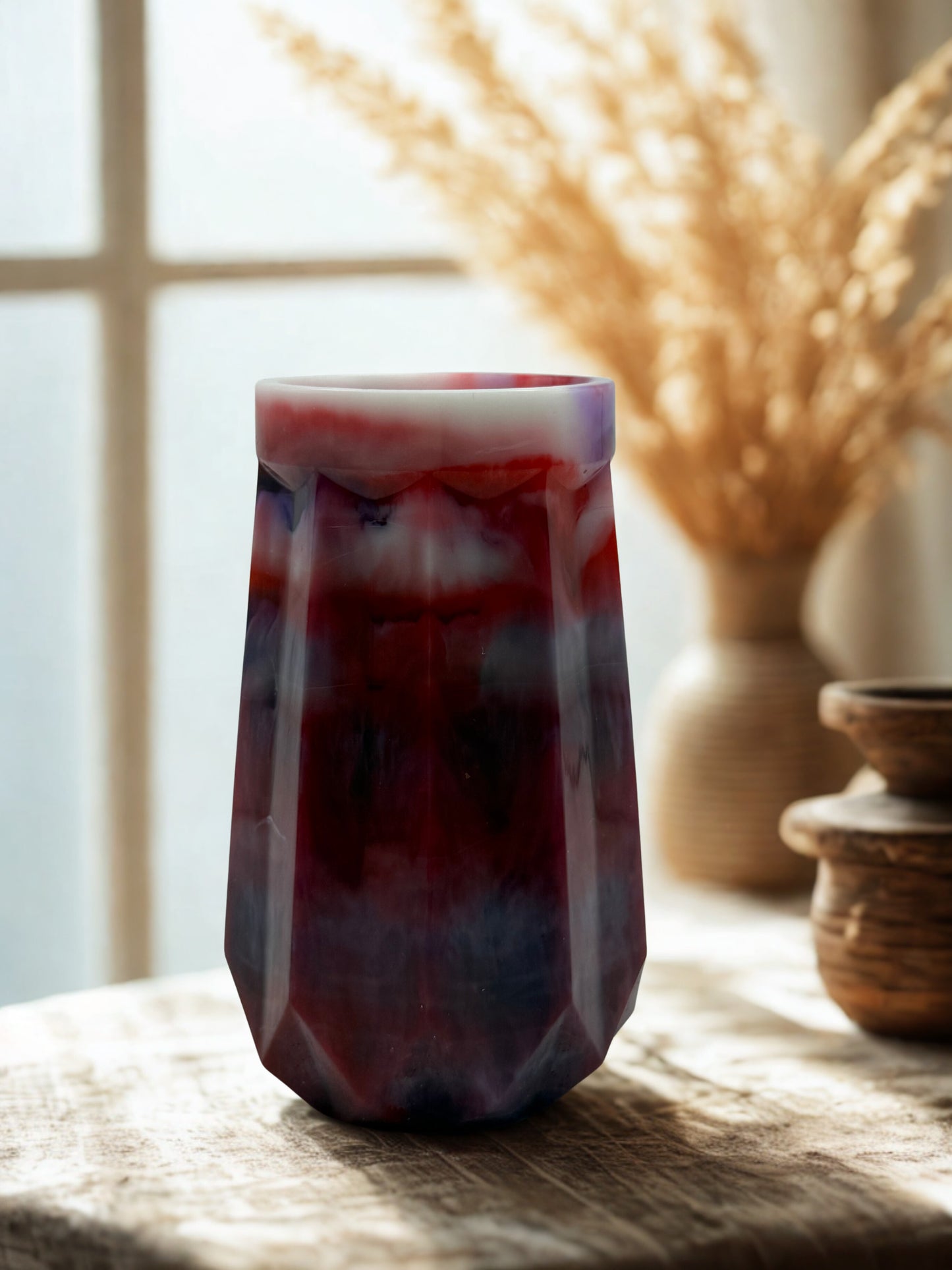 Red Purple Vase