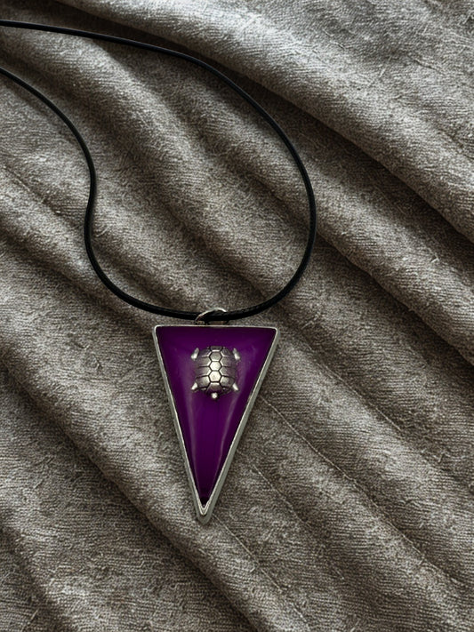 Purple Turtle Pendant